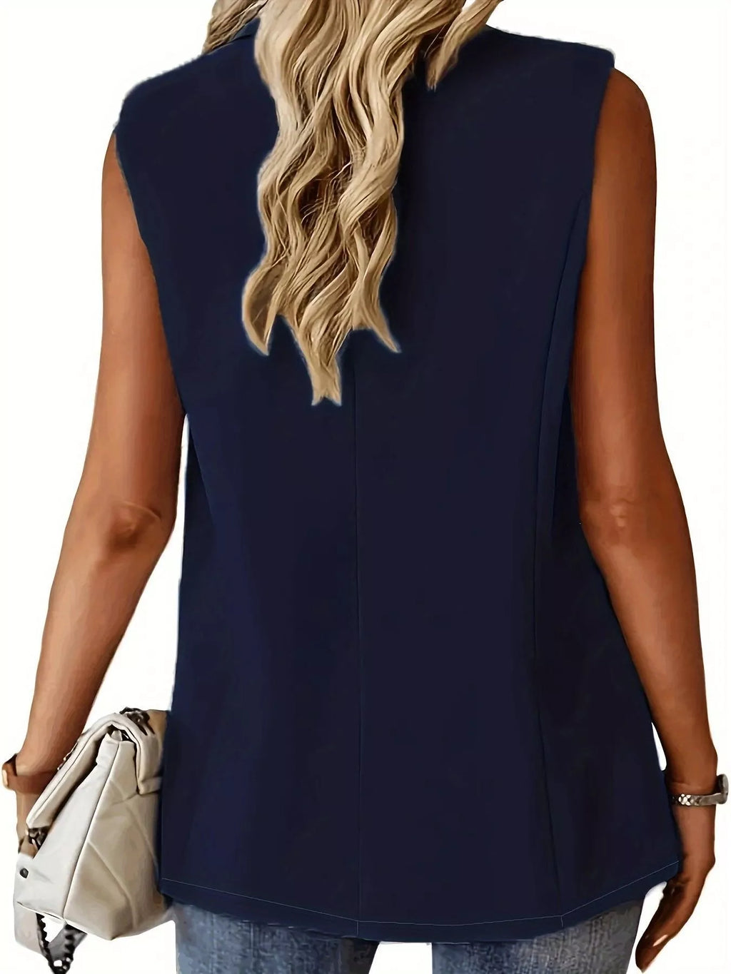 One Button Blazer Vest (21)