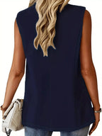 One Button Blazer Vest (21)