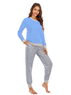 Long Sleeve Top Polka Dot Pants Set (5)