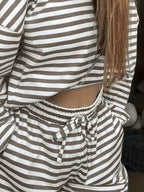 Striped Dropped Shoulder Top Pants Set (12)