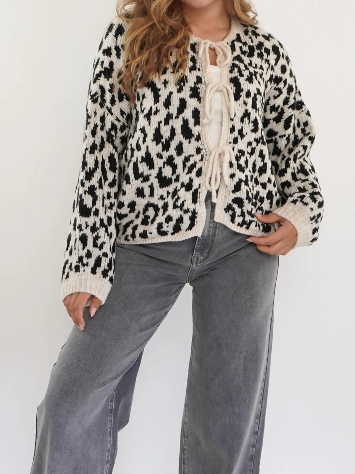 Leopard Tie Front Cardigan (5)