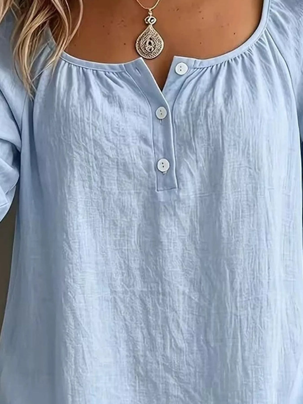 Button Detail Long Sleeve Top (9)