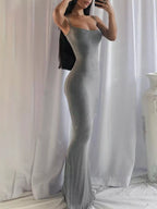 Spaghetti Strap Bodycon Maxi Dress (3)