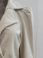 Texture Knit Double-breasted Blazer (3)