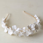 Bridal Simple Ceramic Flower Headband photo 2