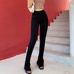 Micro-elastic Casual White Jeans photo 3
