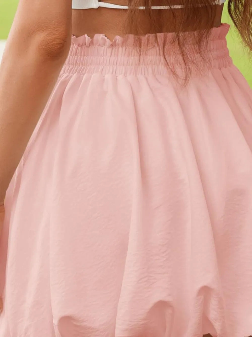 Frill Smocked Mini Skirt (14)