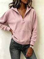 Kangaroo Pocket Half-zip Hoodie (8)