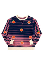 Pumpkin Striped Long Sleeve Sweatshirt (9)