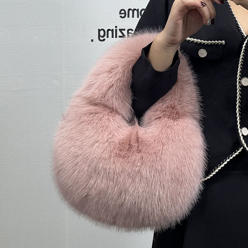 Portable Fur Bag Fall Winter Popular photo 20
