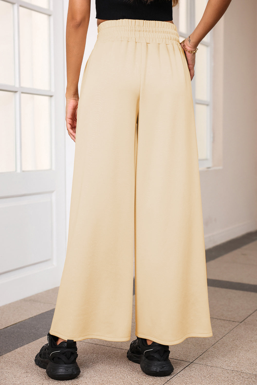 Drawstring Wide Leg Pants Pockets (19)