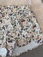 Camo Print Elastic Waist Shorts (13)