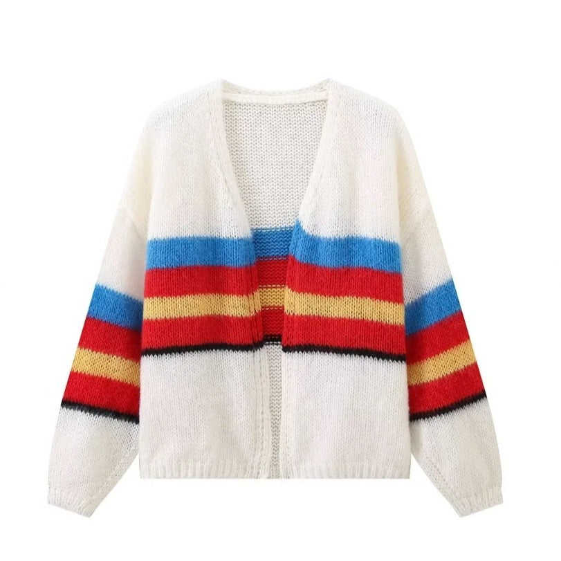Striped Wool Cardigan Jacket photo 2