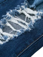 Full Size Distressed Raw Hem Flare Jeans Plus (5)