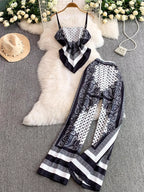 Tie Back Printed Cami Pants Set (14)