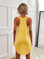 Casual Tank Mini Dress Curved Hem (15)