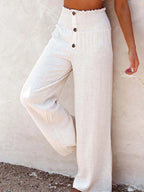 Full Size High-waisted Textured Wide Leg Pants Plus (3)