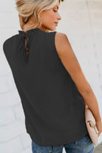 Smocked Tie Back Frill Trim Tank (9)