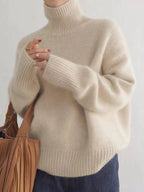 Turtleneck Dropped Shoulder Sweater (8)