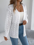 Openwork Open Front Cardigan (16)