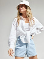 Textured Collared Neck Long Sleeve Shirt (4)