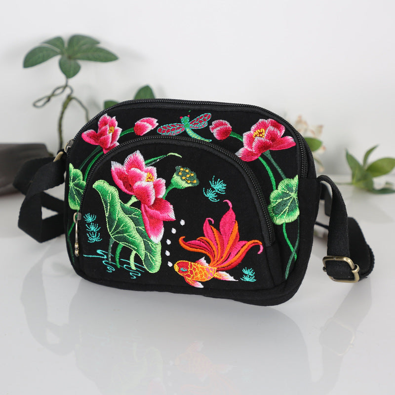 Commuter Embroidered Shoulder Bag photo 3