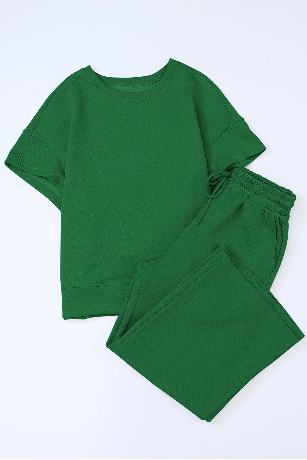 Short Sleeve Top Pants Set (24)