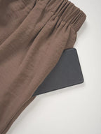 Button-down Vest Wide Leg Pants Set (21)