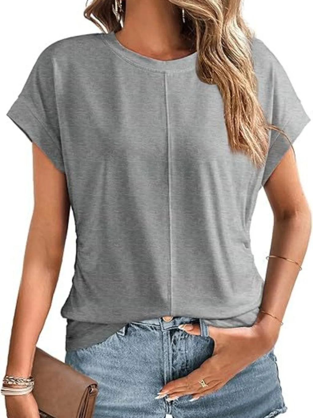 Round Neck Short Sleeve T-shirt (9)