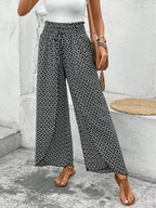Tied Printed Wide Leg Pants (6)