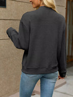 Zip-up Dropped Shoulder Top (15)