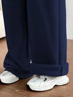 Casual Drawstring High Waist Wide Leg Sweatpants (8)