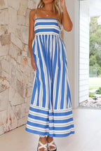 Striped Square Neck Cami Dress (13)