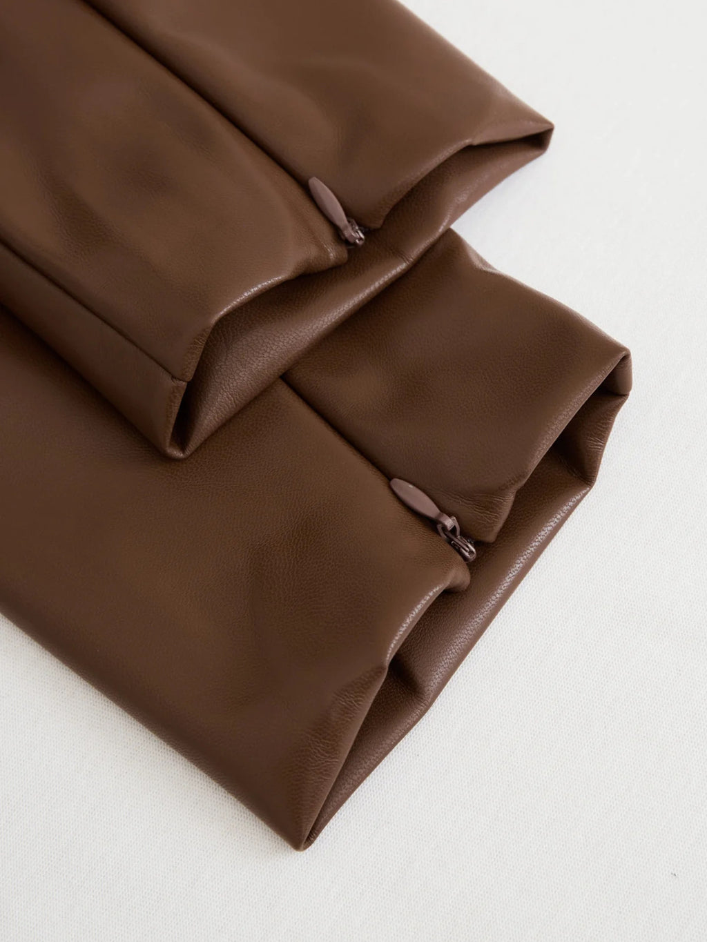Full Size Leather V-neck Midi Dress Plus (8)