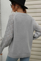 Rib-knit Plunge Raglan Sleeve Cardigan (19)
