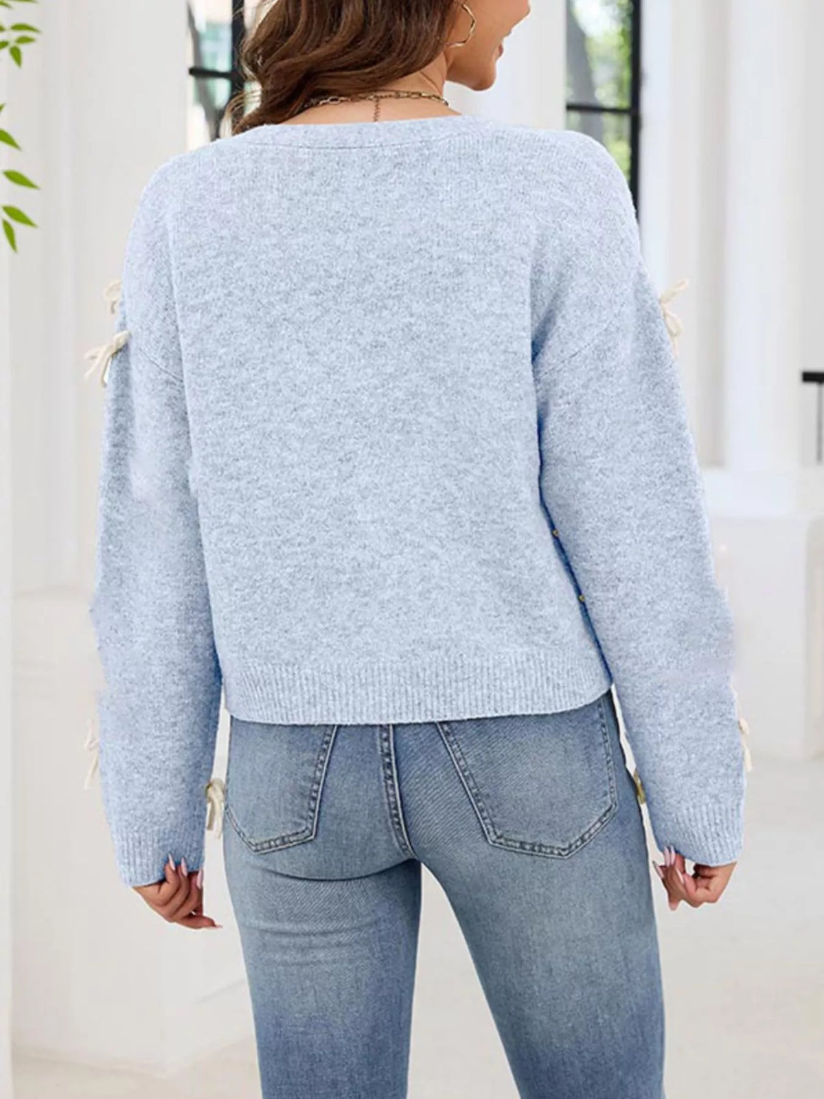 Bow Button Up Cardigan (8)
