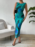 Slit Round Neck Midi Tank Dress (10)