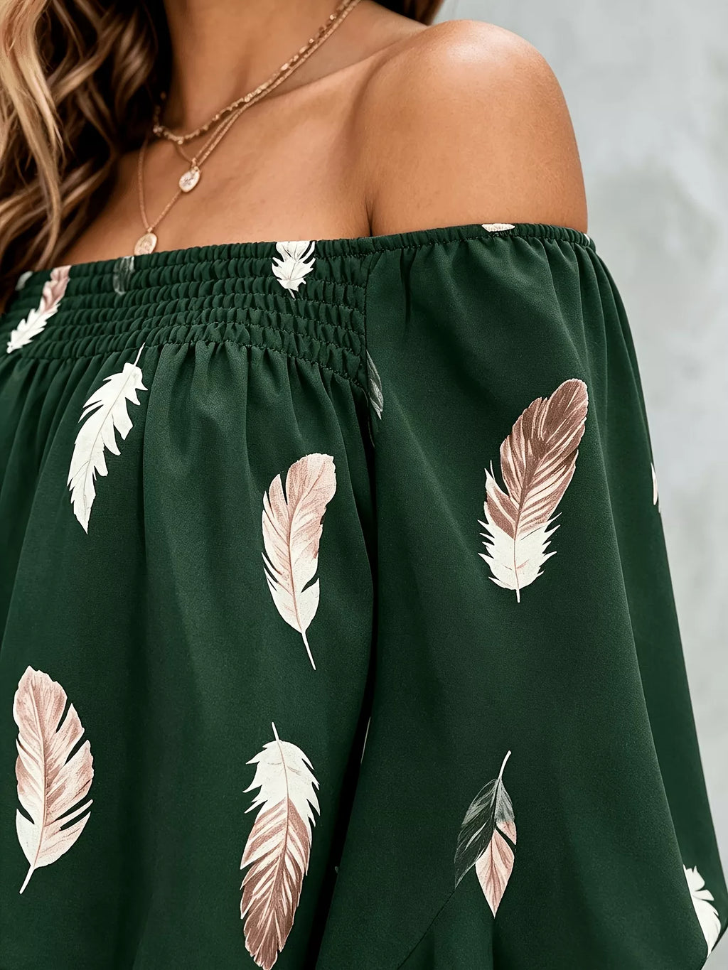 Printed Off Shoulder Blouse (14)