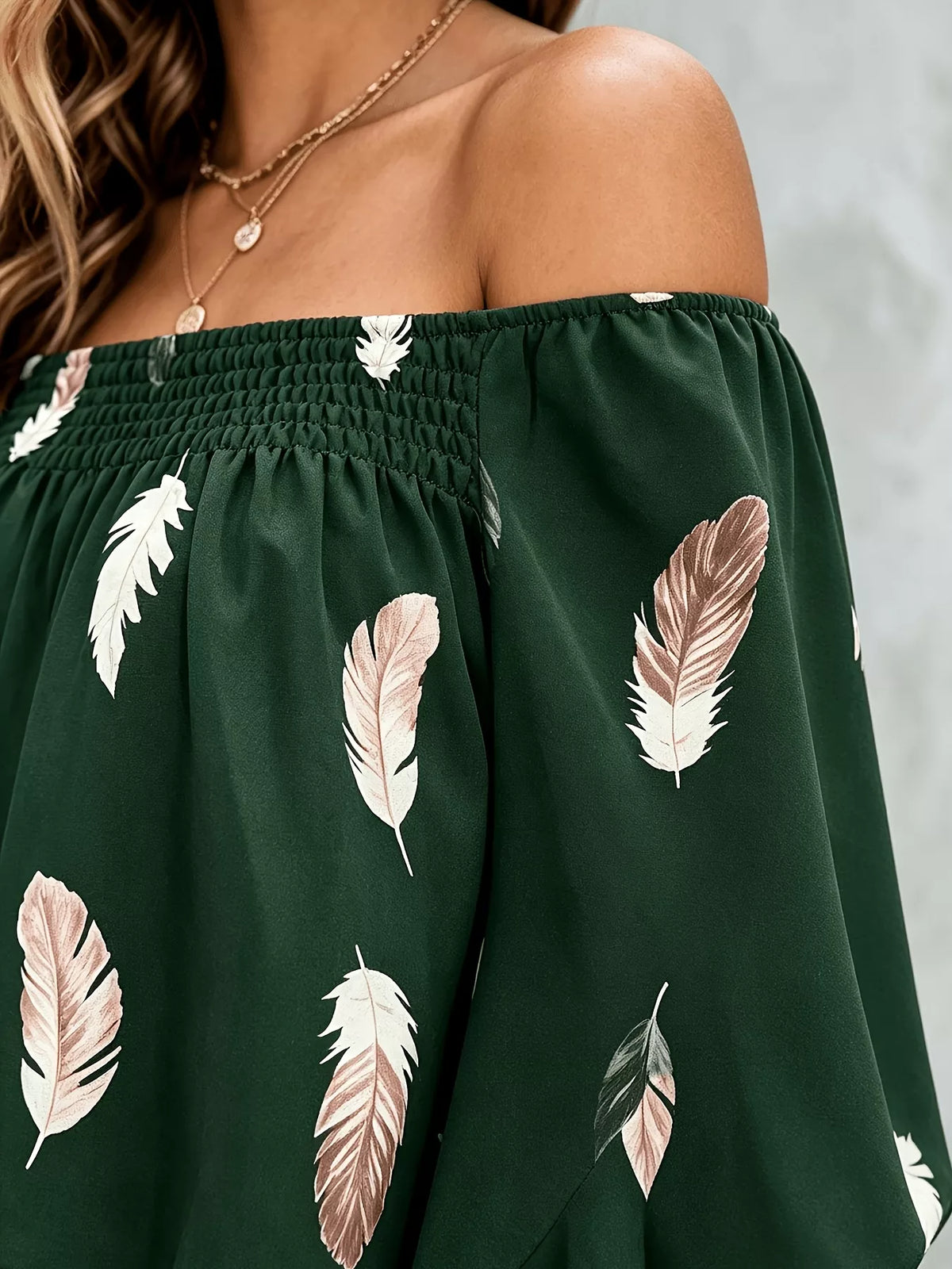 Printed Off Shoulder Blouse (14)