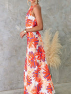 Printed Backless Sleeveless Maxi Dress (8)