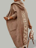 Full Size Letter Back Hooded Cardigan Plus (2)