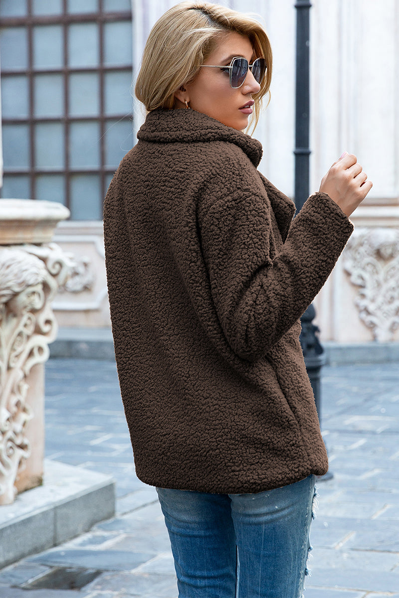 Full Size Lapel Collar Sherpa Coat (18)