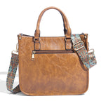 Soft Leather Large Capacity Crossbody Shoulder Tote Bag photo 3