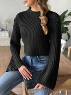 Mock Neck Long Sleeve Sweater (9)