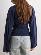 Full Size Long Sleeve Fitted T-shirt Plus (17)