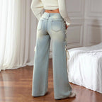 Casual Wide-leg Jeans Loose Fit photo 3