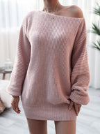 Rib-knit Mini Sweater Dress (5)