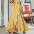 Plaid Mermaid Ruffled Skirt photo 4