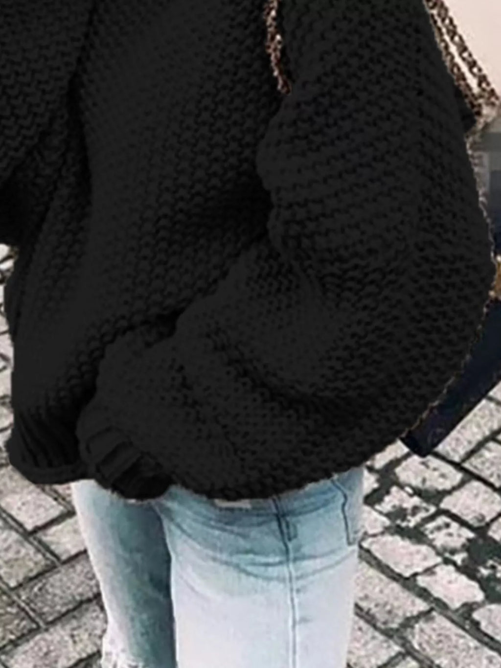 Chunky Knit Turtleneck Sweater (6)