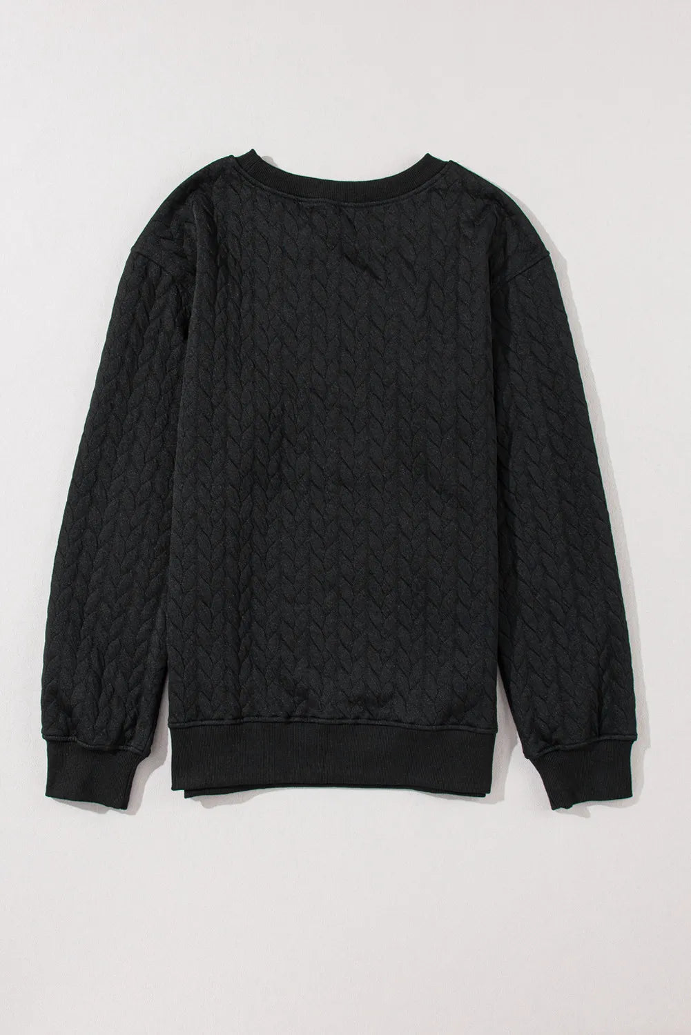 Full Size Merry Cable Knit Pullover Sweatshirt (5)